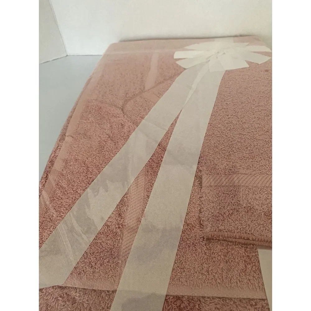 Cannon Towel Set VTG Pink Washcloth Hand Towel Bath‎ Towel Sealed Old Stock
